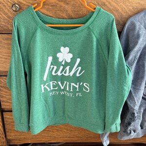 Green Irish Graphic Sweatshirt